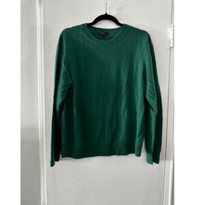 Quince Kelly Green Mongolian Cashmere Crewneck Sweater